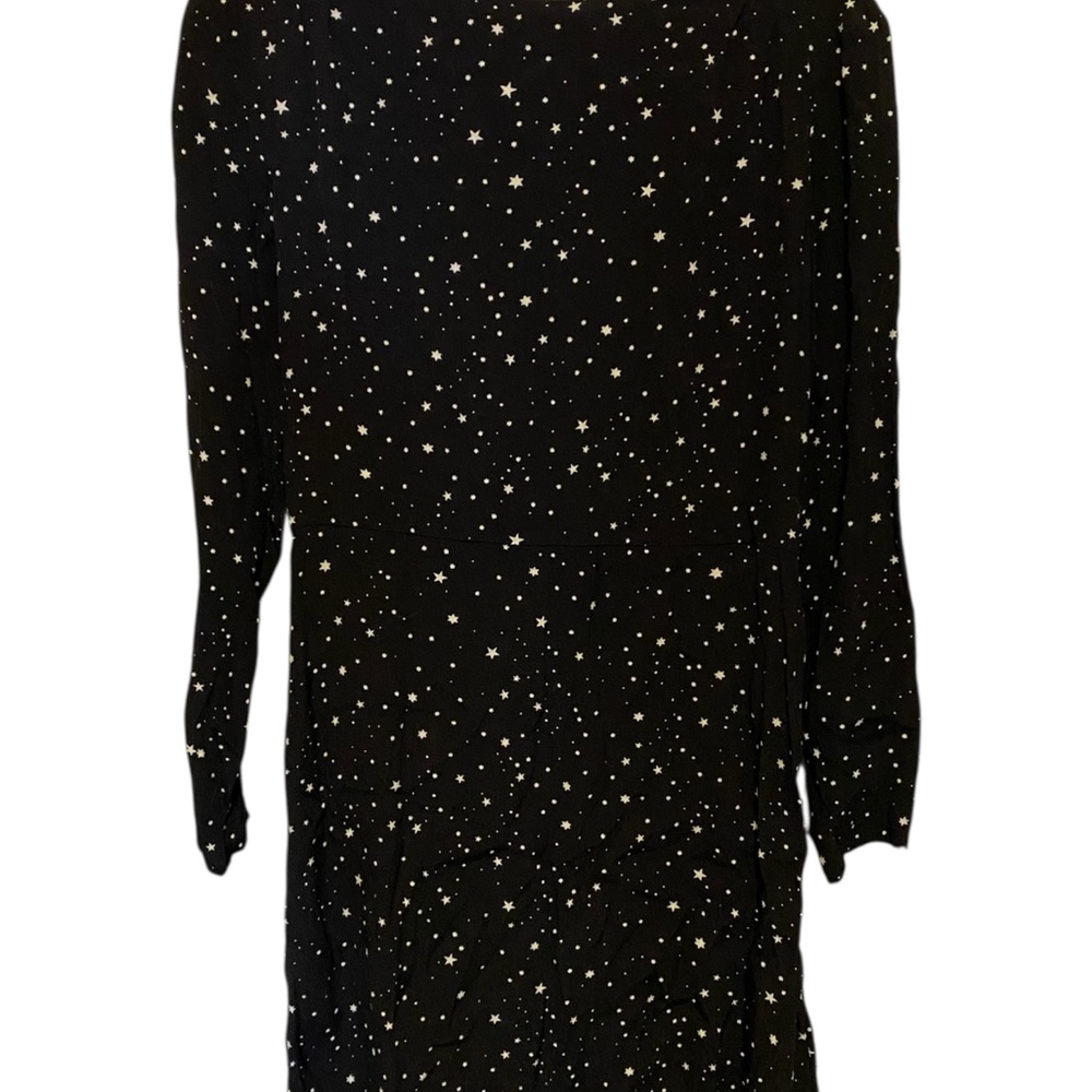 H&M Black Sheath Dress with Bishop Sleeves